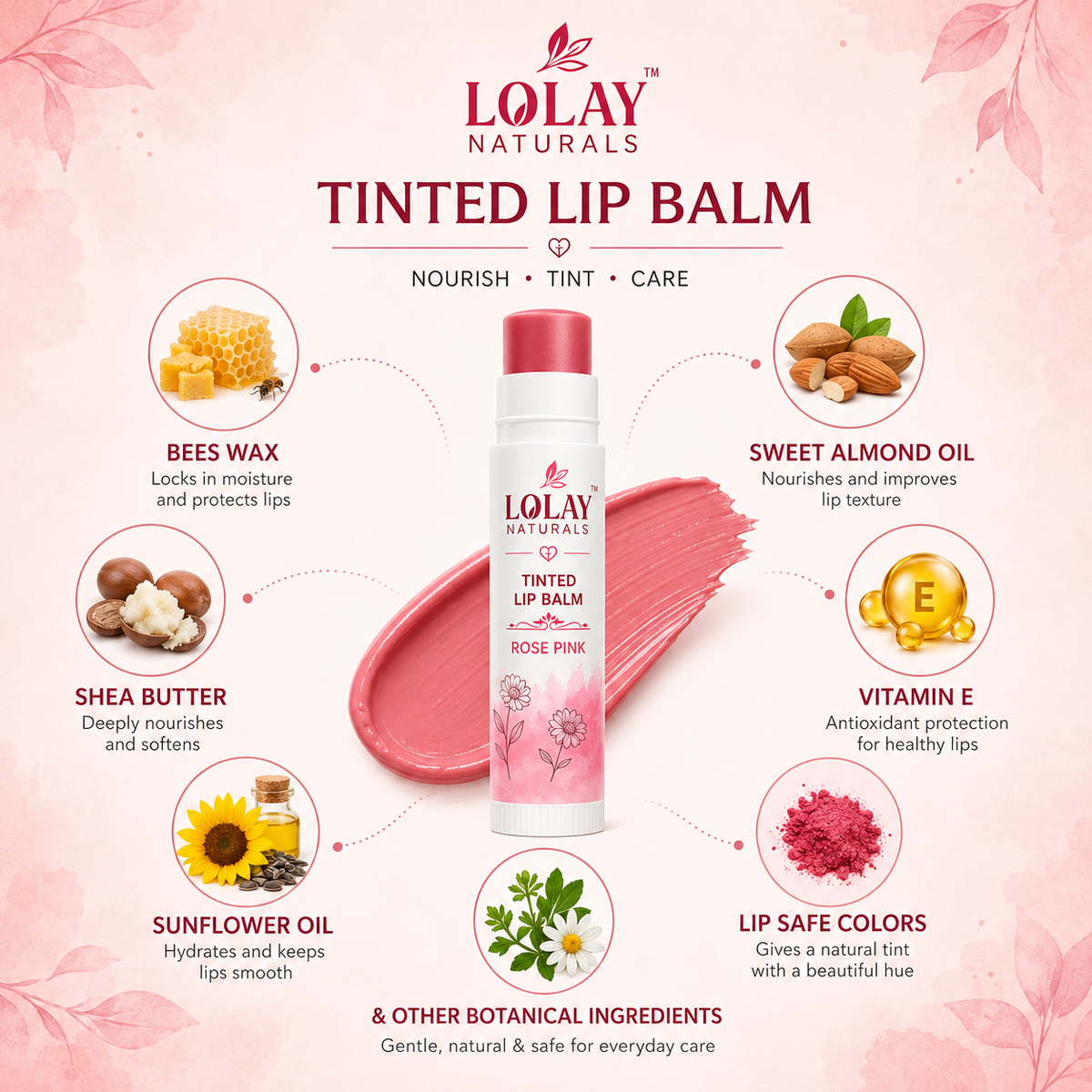 Tinted Lip Balm – LOLAY NATURALS