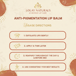 Anti Pigmentation Lip Balm – Usage Directions