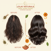 Herbal Shampoo Powder – Before & After