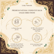 Lolay Naturals Under Eye Balm – Usage Directions